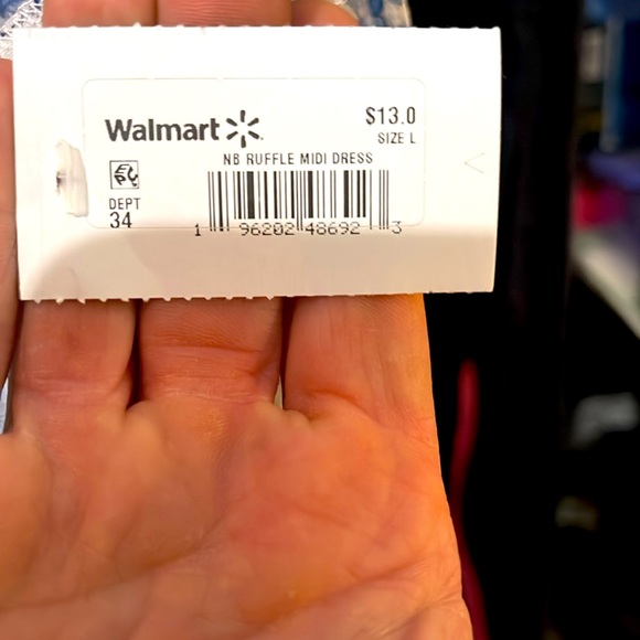 NWT No Boundaries Large blue and white sundress - Picture 6 of 7